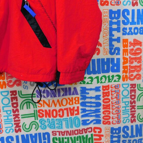 Vintage 80s East West Pullover Ski Jacket Size M Red Black Blue Anorak - Picture 4 of 5